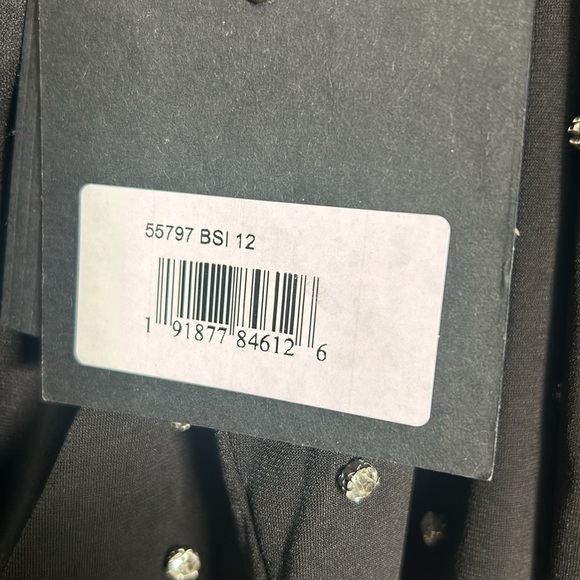 Mac Duggal 55797 NWT RHINESTONE ENCRUSTED LONG SLEEVE V NECK GOWN - Picture 11 of 11